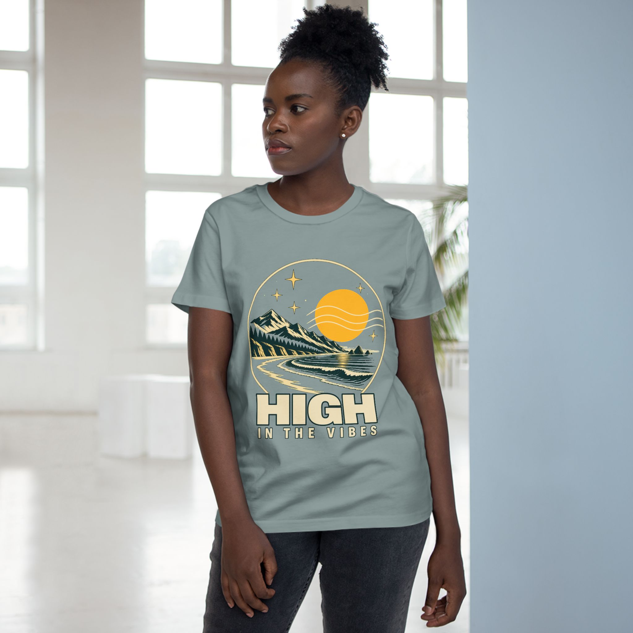 Women’s High in the Vibes Premium Tee - Image 4