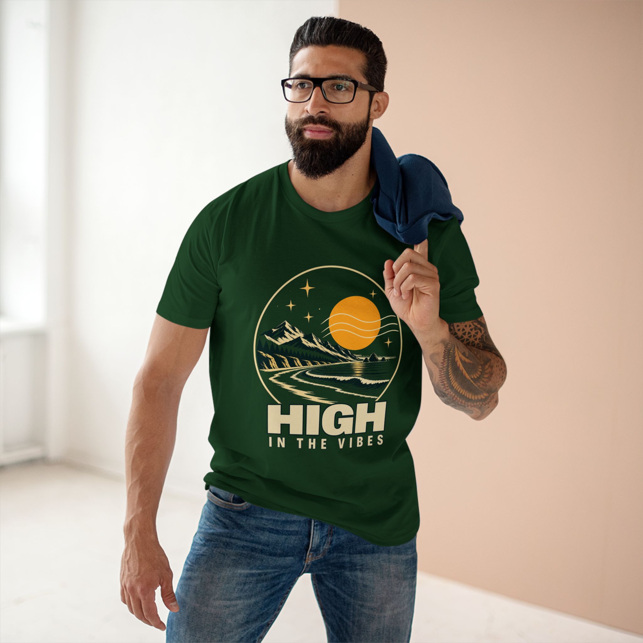 High in the Vibes - Premium T-Shirt - Image 27