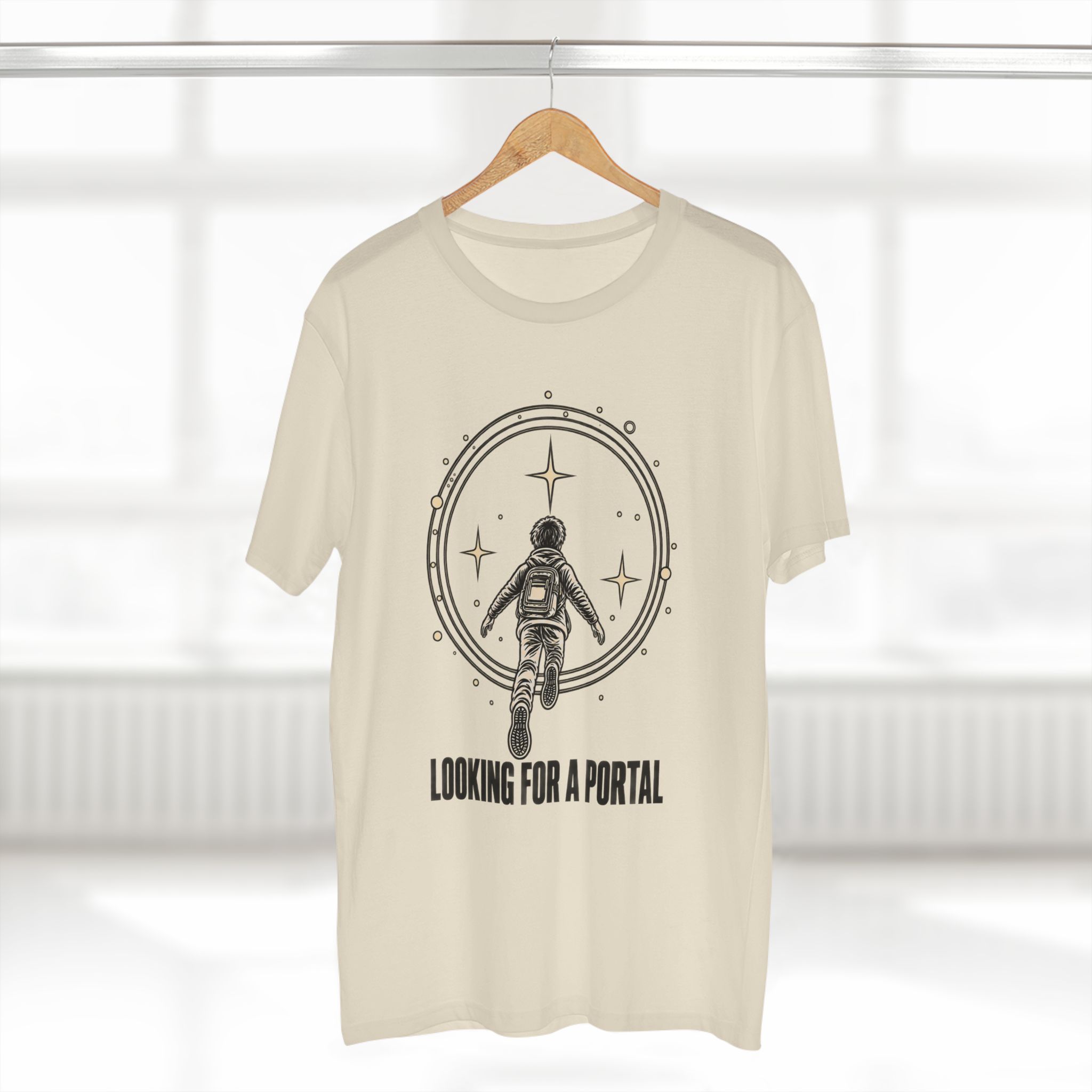 Looking for a Portal — Premium T-Shirt - Image 20