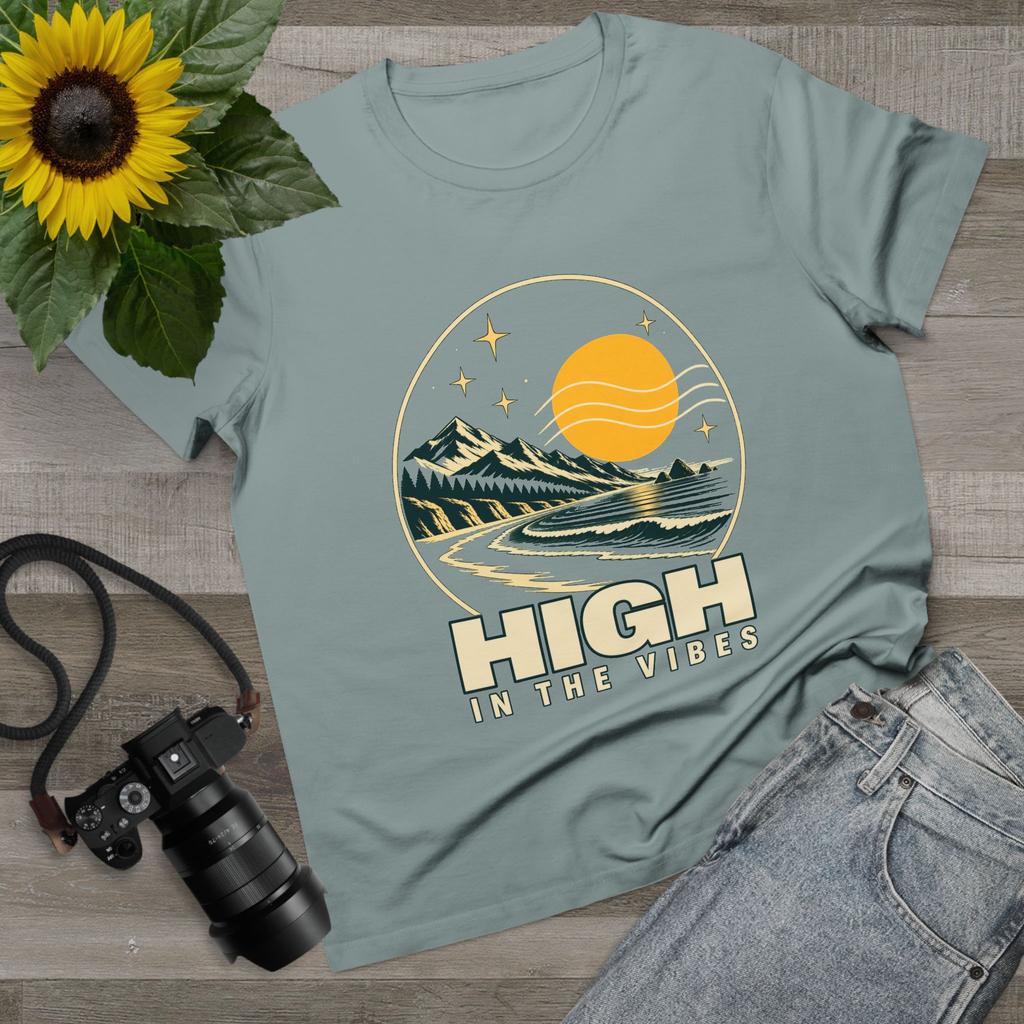 Women’s High in the Vibes Premium Tee - Image 3
