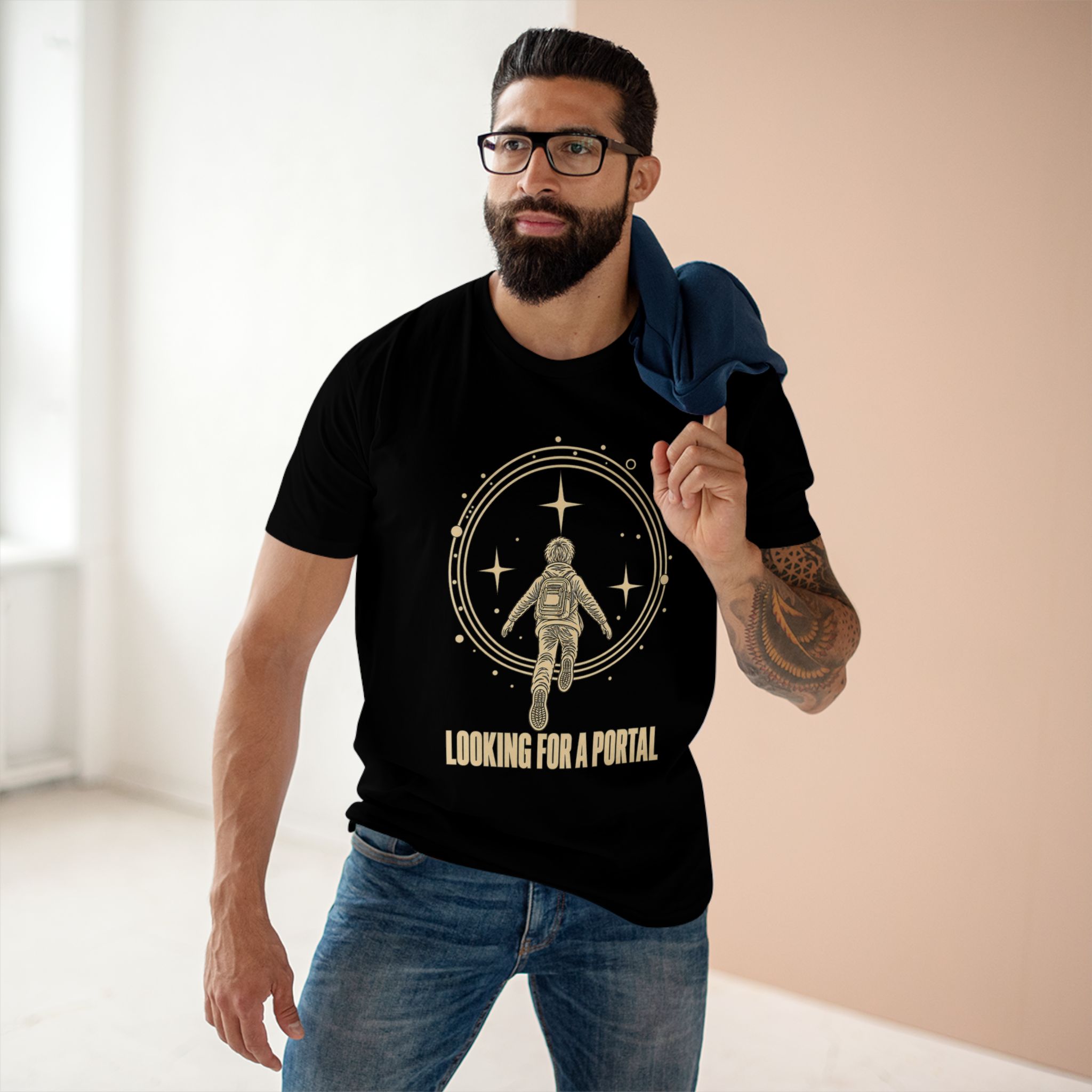 Looking for a Portal — Premium T-Shirt - Image 15