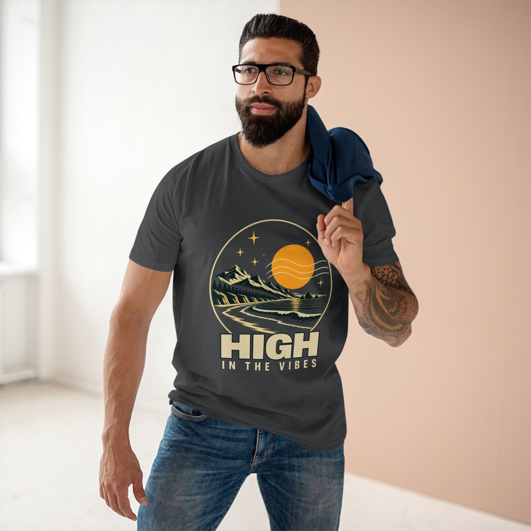 High in the Vibes - Premium T-Shirt - Image 23