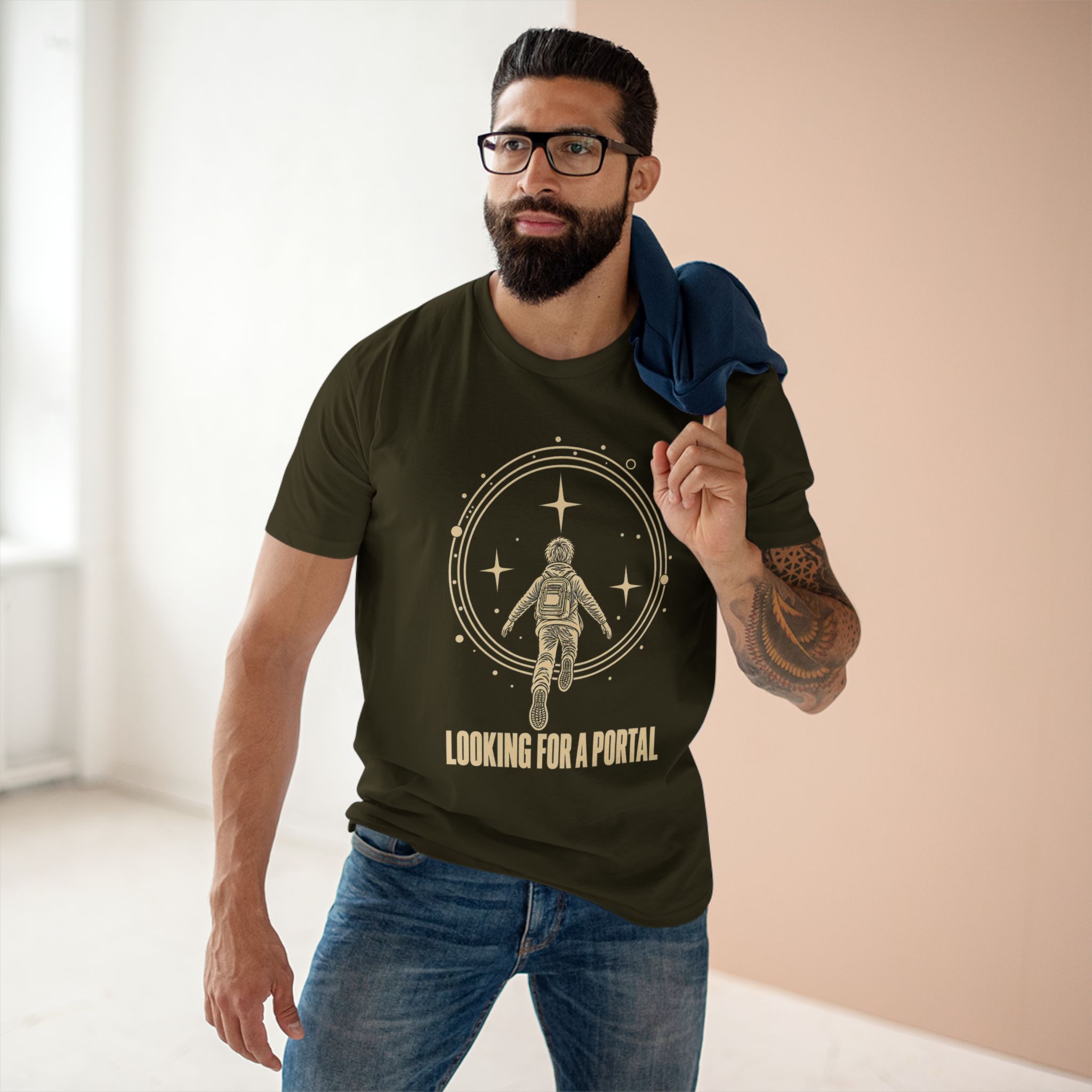 Looking for a Portal — Premium T-Shirt - Image 7