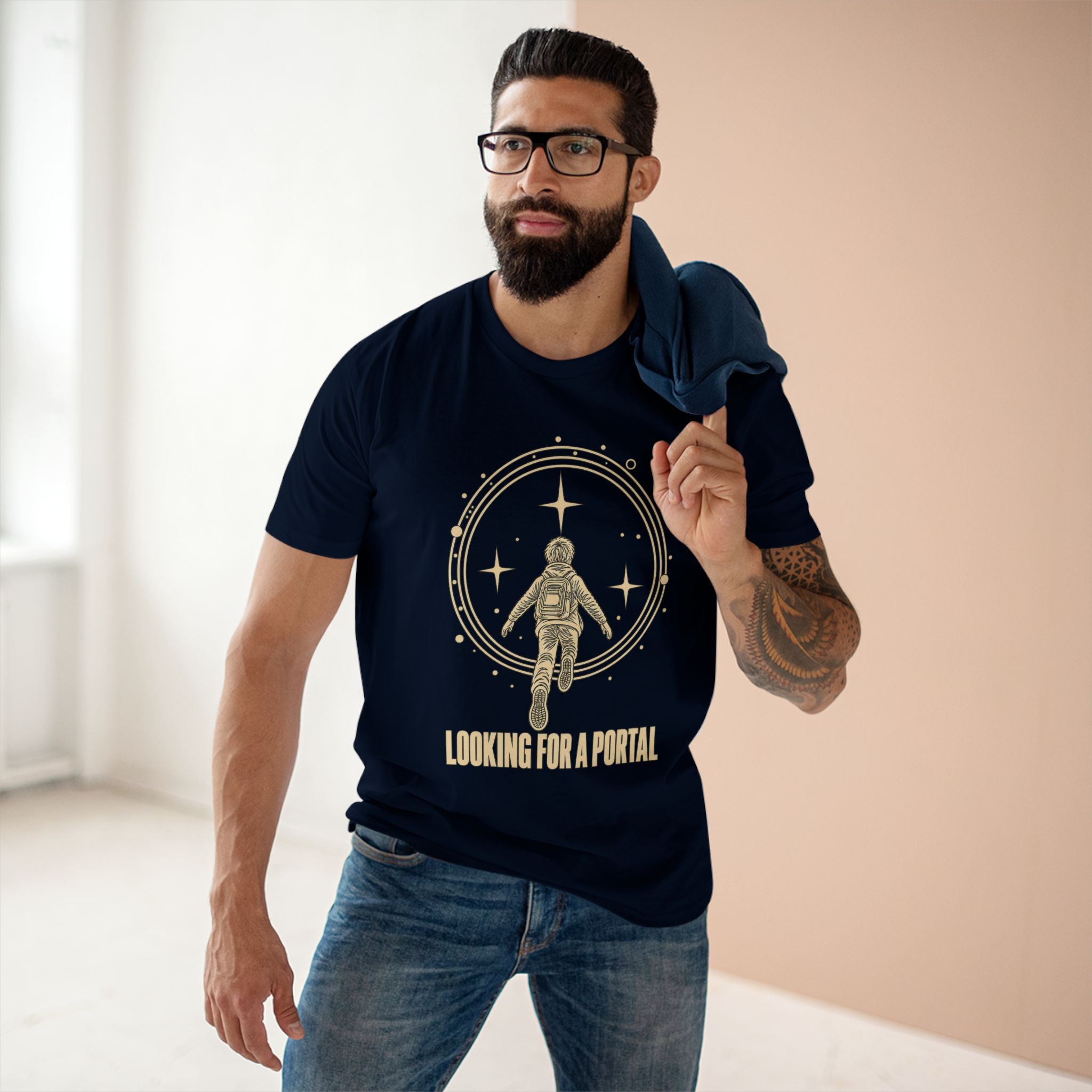 Looking for a Portal — Premium T-Shirt - Image 23
